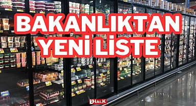 Bakanlıktan Yeni Liste