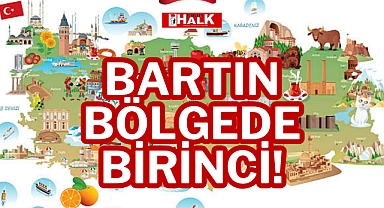 BARTIN BÖLGEDE BİRİNCİ!