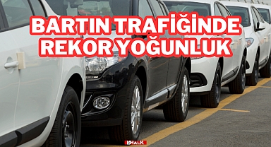 Bartın Trafiğinde Rekor Yoğunluk