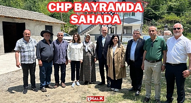 CHP Bayramda Sahada
