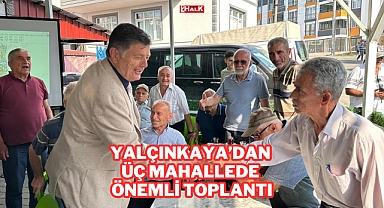 Yalçınkaya’dan Üç Mahallede Önemli Toplantı