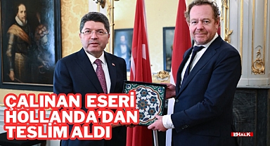 Çalınan Eseri Hollanda’dan Teslim Aldı