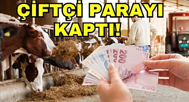 ÇİFTÇİ PARAYI KAPTI!