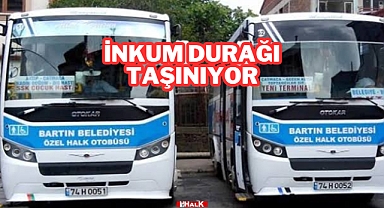 İNKUM DURAĞI TAŞINIYOR