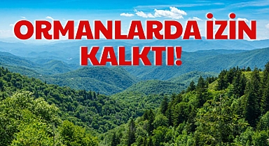 ORMANLARDA İZİN KALKTI!