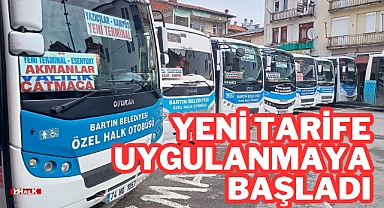 Yeni Tarife Uygulanmaya Başladı