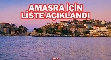 Amasra İçin Liste Açıklandı
