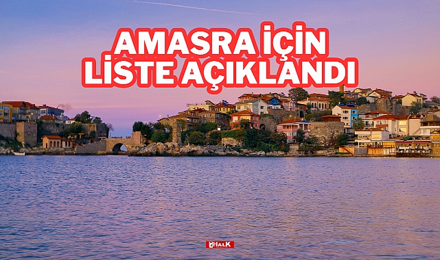 Amasra İçin Liste Açıklandı