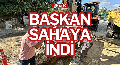 BAŞKAN SAHAYA İNDİ
