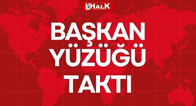 BAŞKAN YÜZÜĞÜ TAKTI