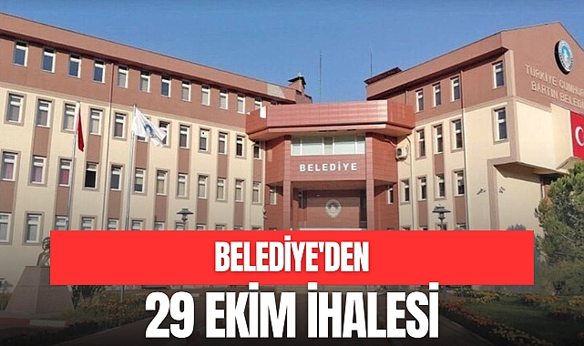 BELEDİYEDEN 29 EKİM İHALESİ