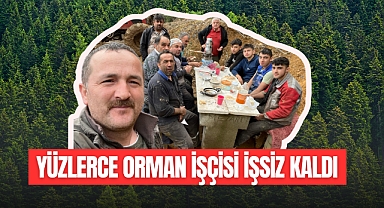 YÜZLERCE ORMAN İŞÇİSİ İŞSİZ KALDI
