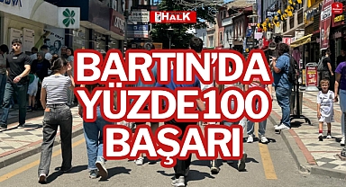 BARTIN’DA YÜZDE 100 BAŞARI