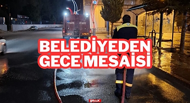 Belediyeden Gece Mesaisi