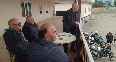 İki başkan hazırlık maçını izledi