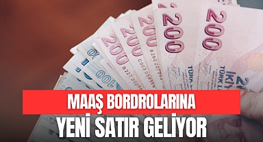 Maaş Bordrolarına Yeni Satır Geliyor