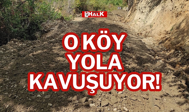 O KÖY YOLA KAVUŞUYOR!