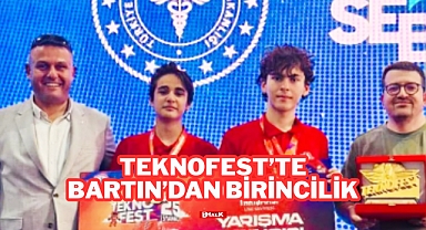 TEKNOFEST'TE BARTIN'DAN BİRİNCİLİK