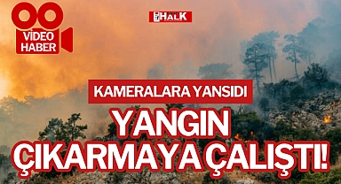 YANGIN ÇIKARMAYA ÇALIŞTI!