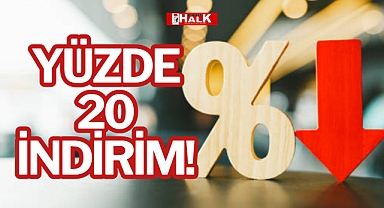 YÜZDE 20 İNDİRİM!