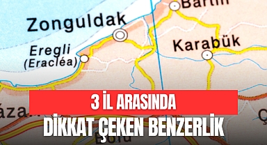 3 İL ARASINDA DİKKAT ÇEKEN BENZERLİK