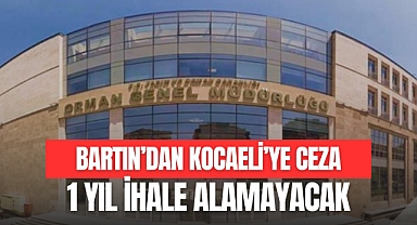 Bartın'dan Kocaeli'ye Ceza