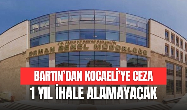 Bartın'dan Kocaeli'ye Ceza