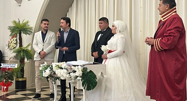 BAŞKAN NİKAHI KIYDI KAYMAKAM ŞAHİTLİK ETTİ