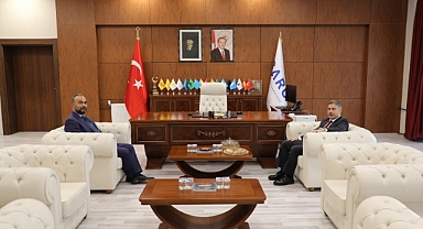 BAŞSAVCI'DAN REKTÖRE ZİYARET