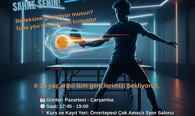 Masa Tenisi Başlıyor, Sahne Senin!