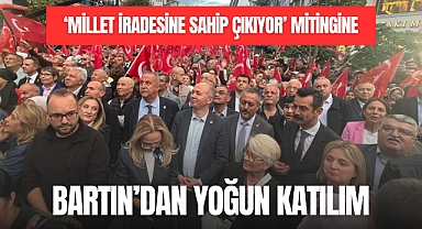 MİTİNGE BARTIN’DAN YOĞUN KATILIM