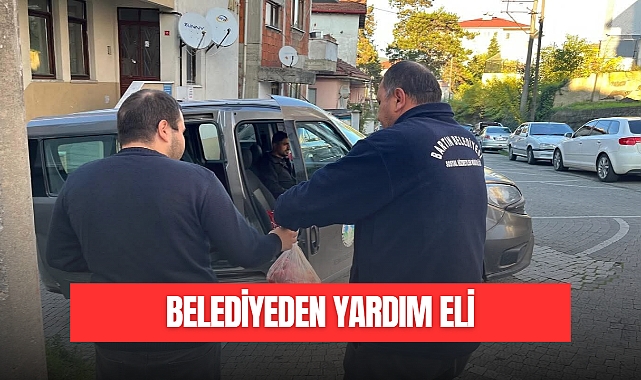 BELEDİYEDEN YARDIM ELİ