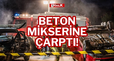 BETON MİKSERİNE ÇARPTI!