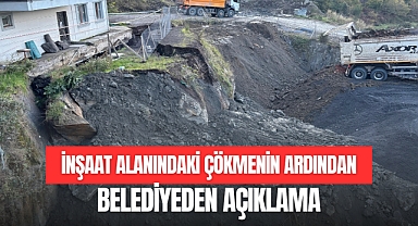 ÇÖKME OLAYININ ARDINDAN BELEDİYEDEN AÇIKLAMA