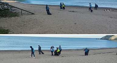 Kapısuyu Sahilinde Temizlik Çalışması