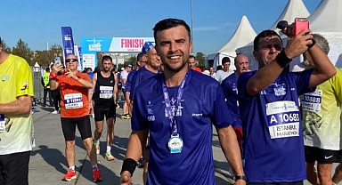 SELÇUK YILDIRIM MARATONDA KOŞTU