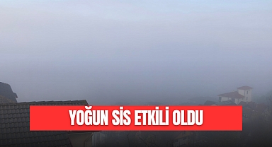 YOĞUN SİS ETKİLİ OLDU