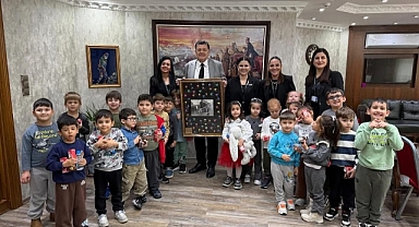 Çocuk Yuvasından Başkana Ziyaret