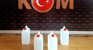 Kaçak Etil Alkol Ele Geçirildi
