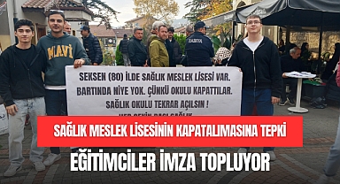SAĞLIK MESLEK LİSESİNİN KAPATALIMASINA TEPKİ
