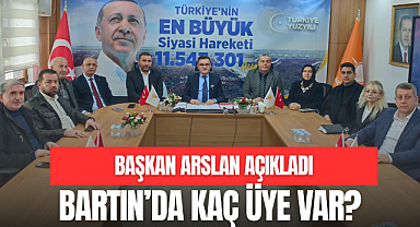 BAŞKAN ARSLAN ÜYE SAYISINI AÇIKLADI