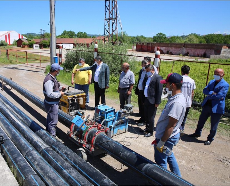 1 km’lik su şebeke hattı yenileniyor