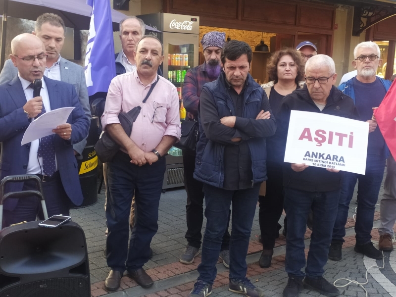 10 Ekim Ankara Katliamı bir kez daha lanetlendi