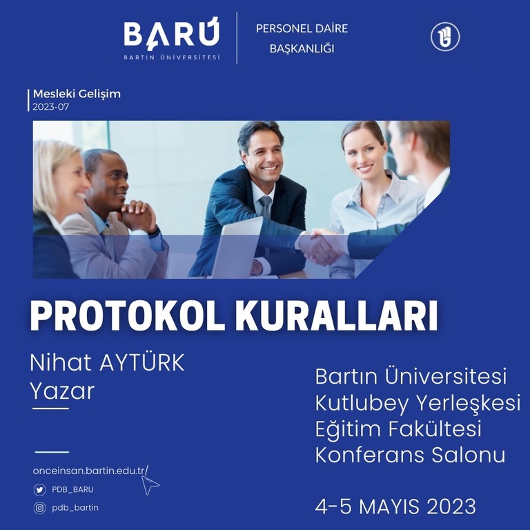 BARÜ'de protokol kuralları konuşulacak