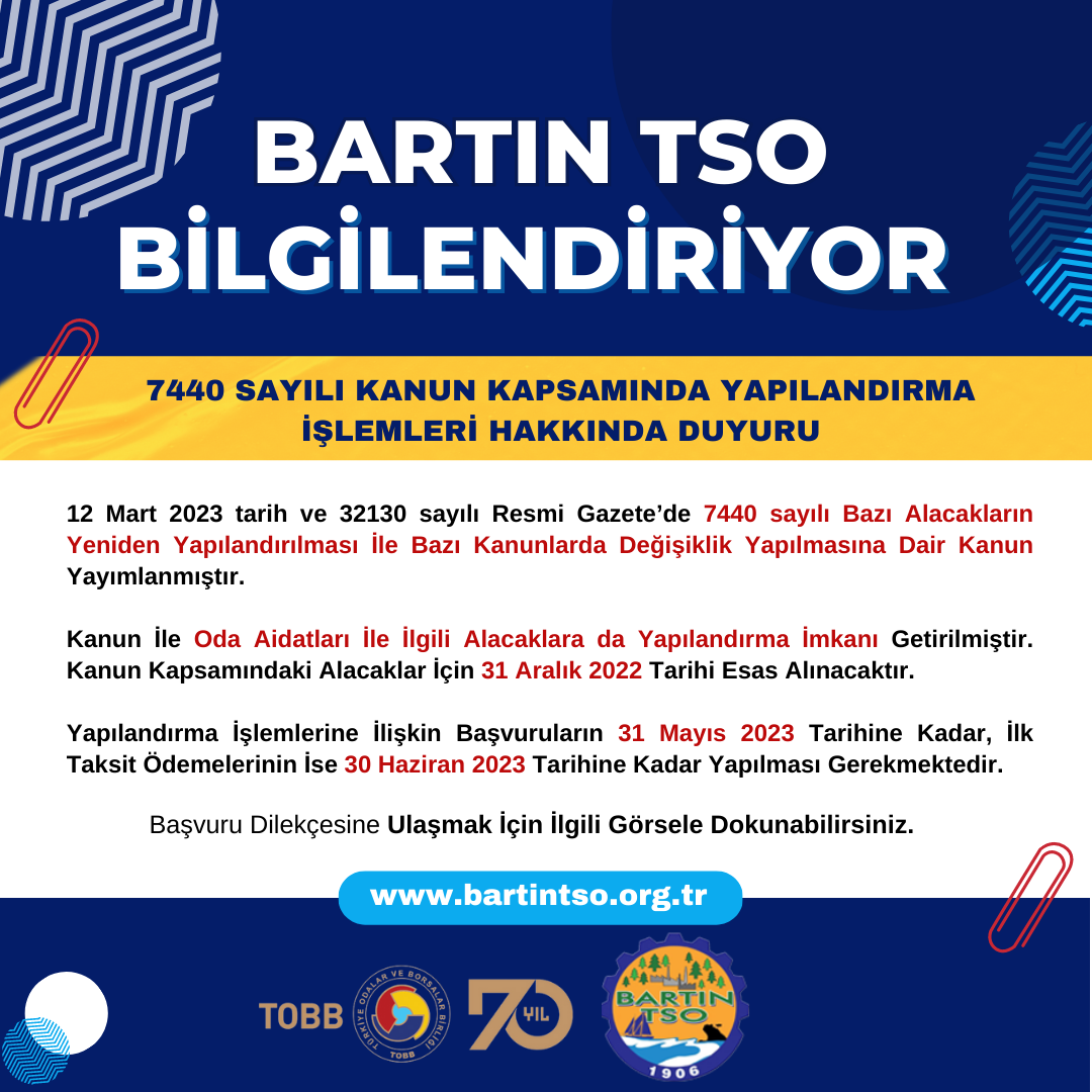 TSO’dan duyuru