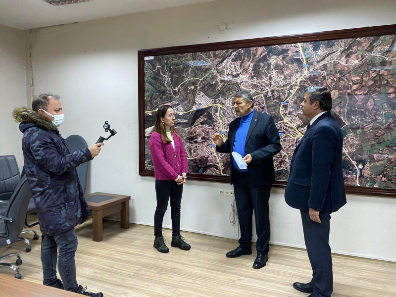 Başkan Akın, karla mücadele çalışmalarını anlattı