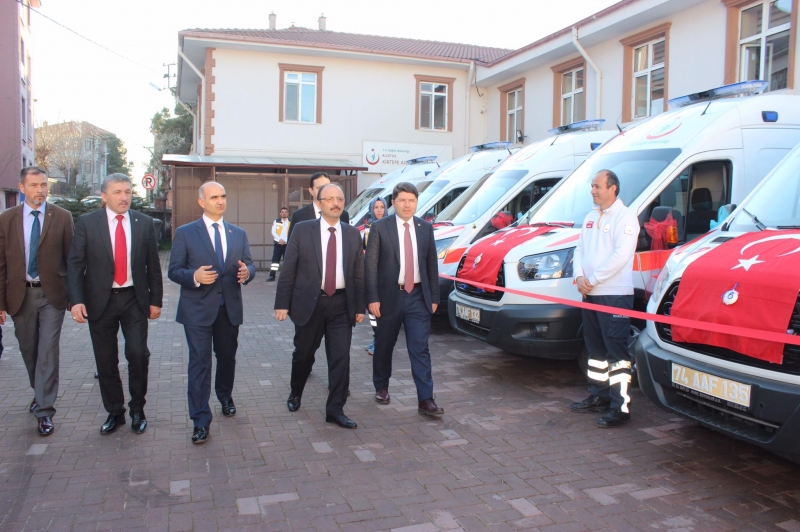 7 yeni ambulans hizmete girdi