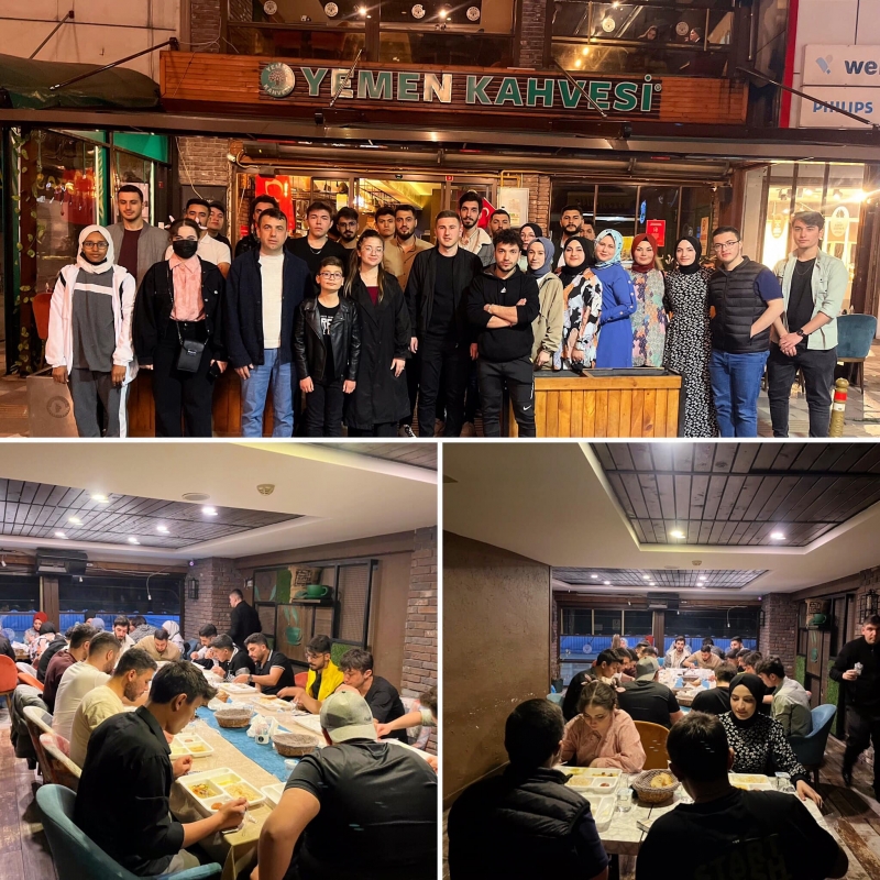 AK Parti Gençlik Kolları Başkanı Mücahit Demir, gençlerle iftar yapıyor