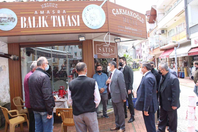 Akın, Amasra’da ziyaretlerde bulundu