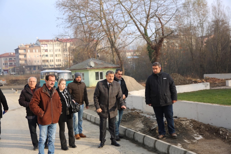 Akın, çalışmaları denetledi